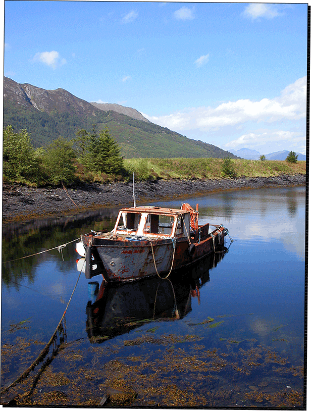 Boot am Loch Leven